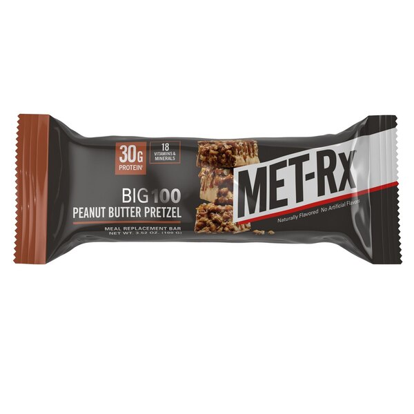 MET-Rx, Peanut Butter Pretzel Protein Bar, 100g, 3.52 oz
