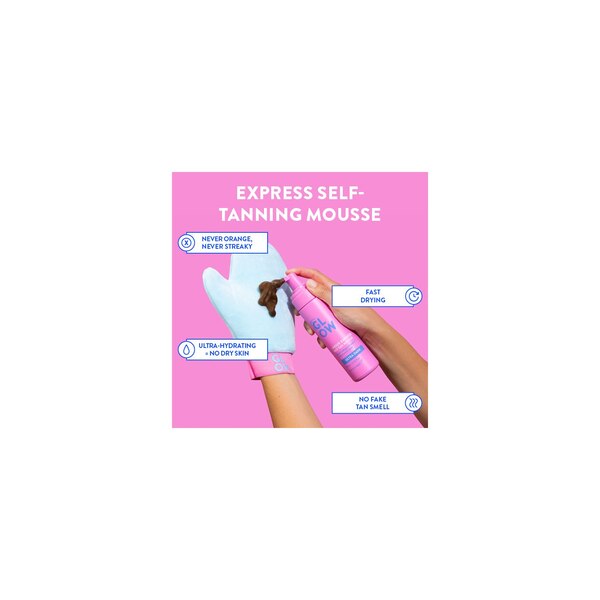 Australian Glow Express Self-Tanning Mousse, Dark