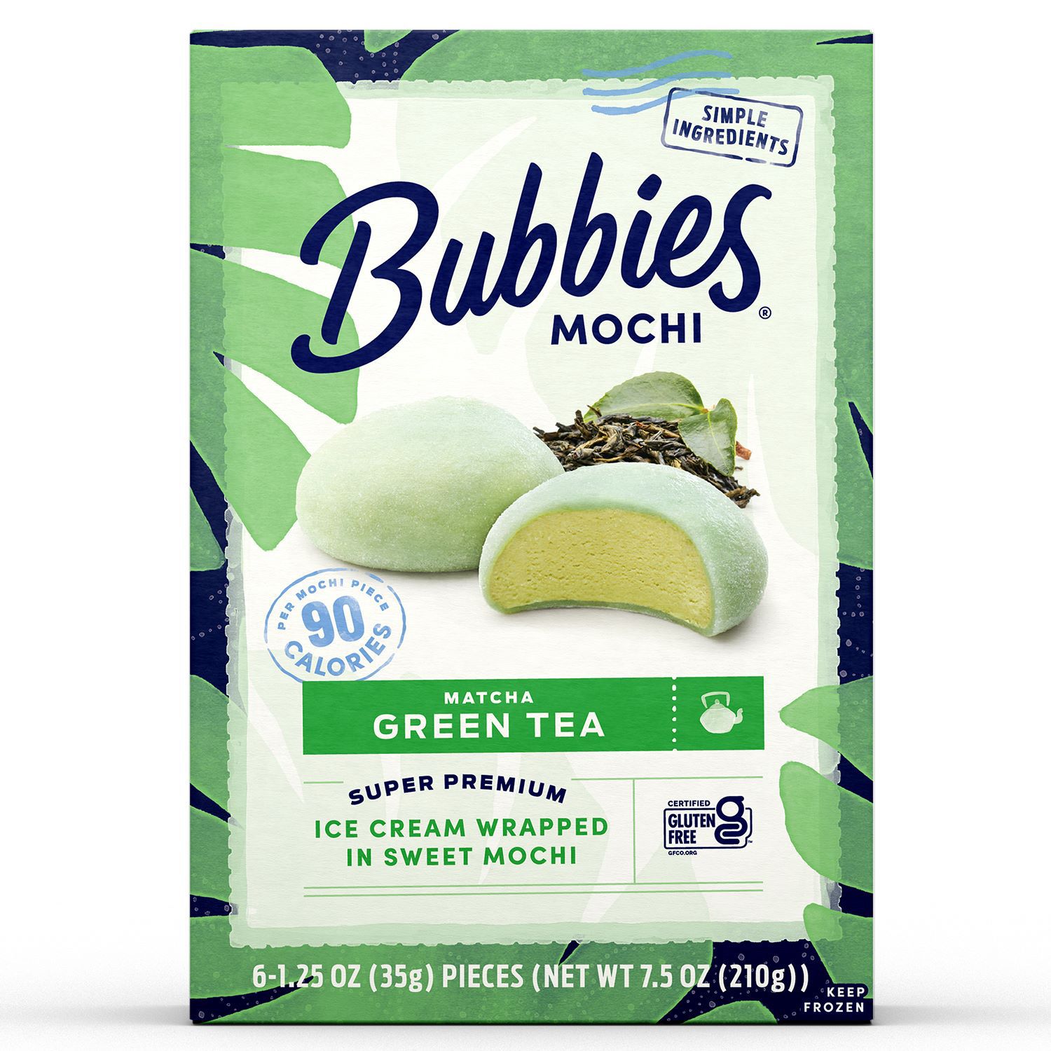 Bubbies Mochi Ice Cream Green Tea
