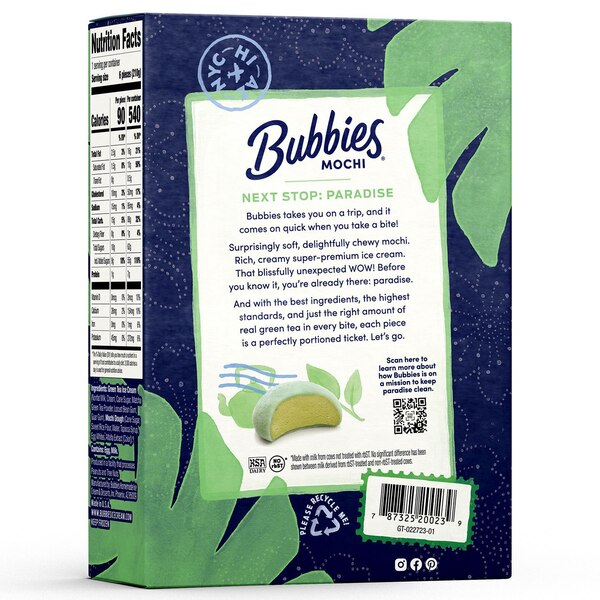 Bubbies Mochi Ice Cream Green Tea