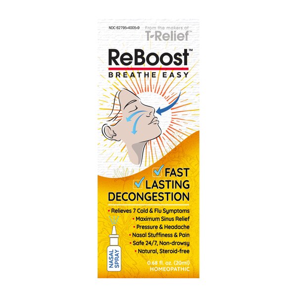 ReBoost Decongestion Nasal Spray, 0.68 OZ