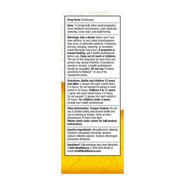 ReBoost Decongestion Nasal Spray, 0.68 OZ
