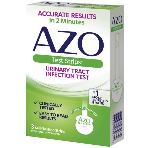 AZO Urinary Tract Infection (UTI) Test Strips, Clinically Tested, 3ct