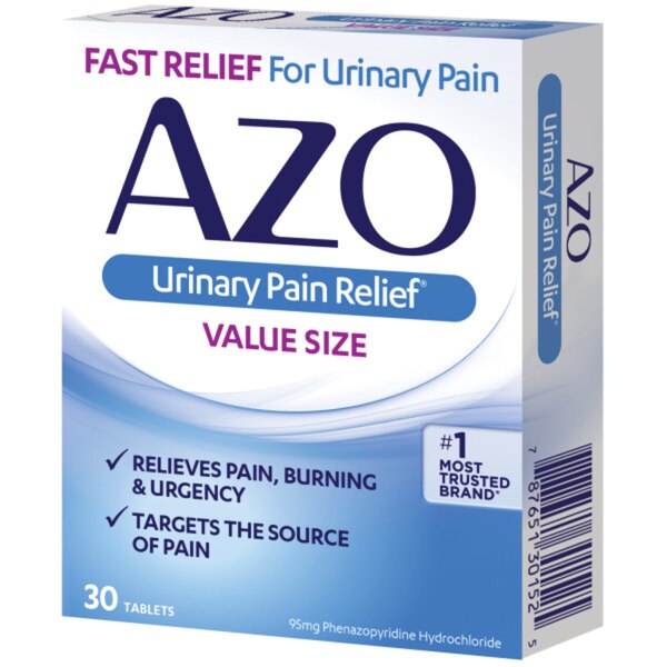 AZO Urinary Pain Relief Value SizeTablets, 30 CT