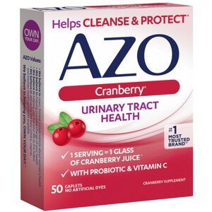 AZO Cranberry Urinary Tract Health Tablets, 50 CT