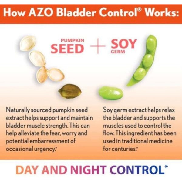 AZO Bladder Control with Go-Less Daily Supplement, Capsules, 54ct