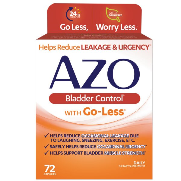 AZO Bladder Control with Go-Less Daily Supplement, Capsules, 72ct