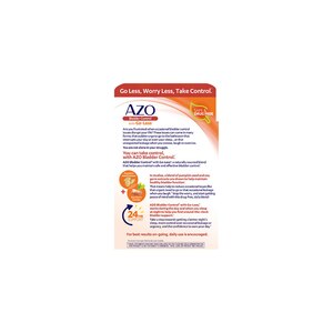 AZO Bladder Control with Go-Less Daily Supplement Capsules