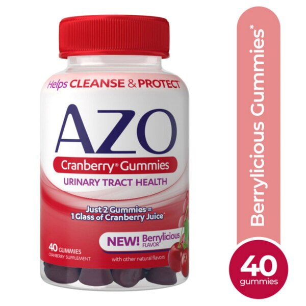 Azo Cranberry Gummies, 40 CT