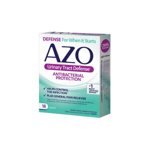 AZO Urinary Tract Defense Antibacterial Plus Urinary Pain Relief Tablets, 18 CT, 18 Count - CVS Pharmacy