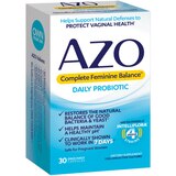 AZO Complete Feminine Balance, Daily Probiotics Capsules, 30 CT, thumbnail image