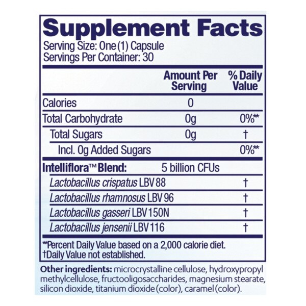 AZO Complete Feminine Balance Daily Probiotics for Women Capsules, 30CT