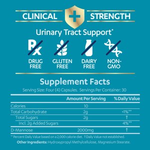 AZO D-Mannose, Urinary Track Health, 120 CT