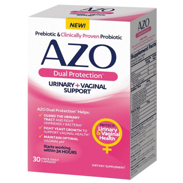 Azo Dual Protection Urinary & Vaginal Support, 30 CT
