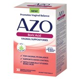 AZO Boric Acid Vaginal Suppositories, 30 CT, thumbnail image