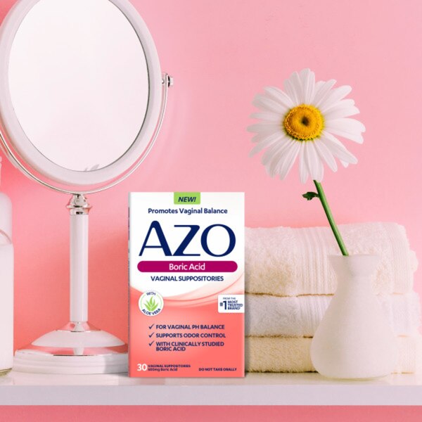 AZO Boric Acid Vaginal Suppositories, 30 CT