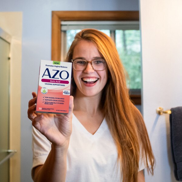 AZO Boric Acid Vaginal Suppositories, 30 CT