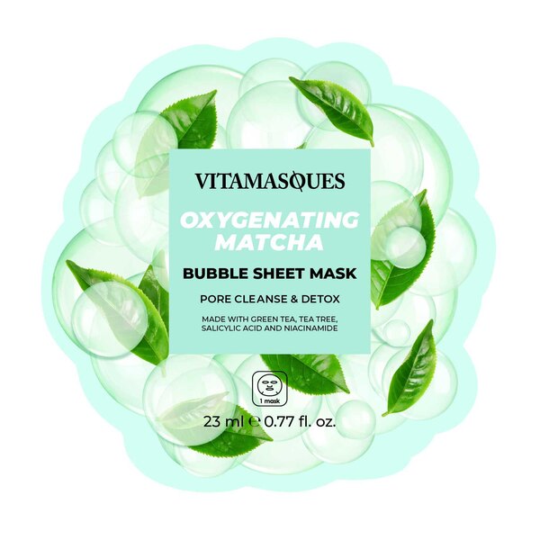 Vitamasques Oxygenating Matcha Bubble Sheet Mask