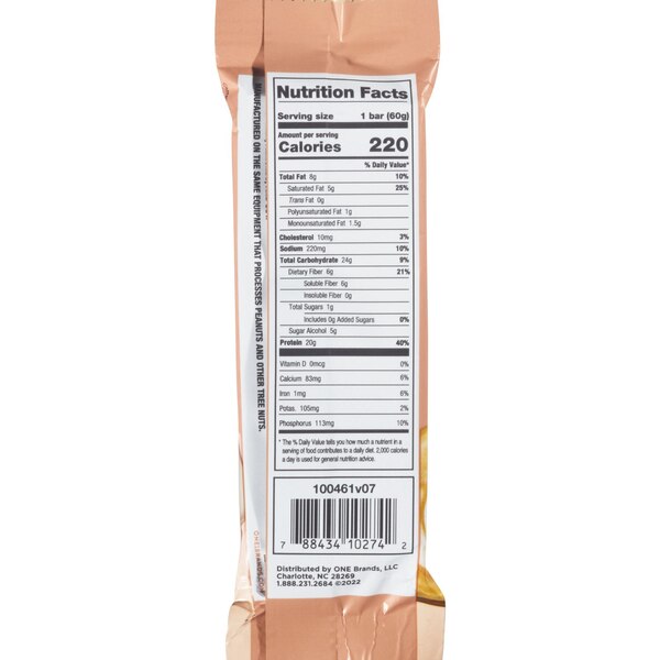ONE Coffee Shop Latte Bar, Vanilla, 1 ct, 2.2 oz
