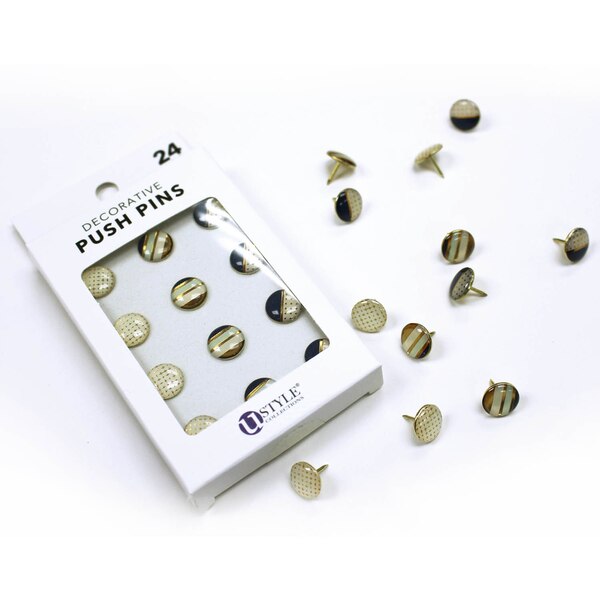 Caliber Decorative Push Pins, 24 CT