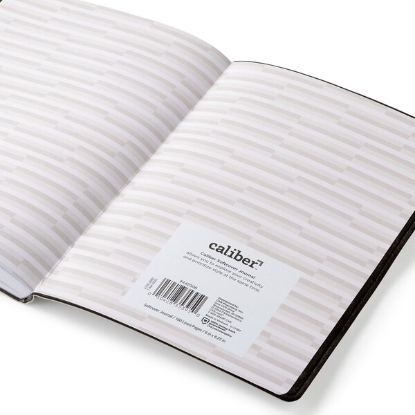 Caliber Softcover Journal, 160 Lined Pages, Assorted Styles