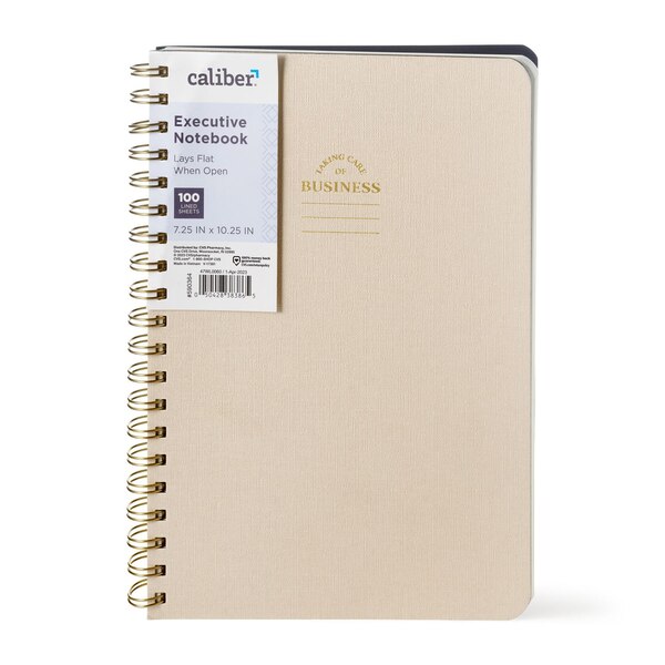 Caliber Executive Notebook, 200 Sheets, Assorted