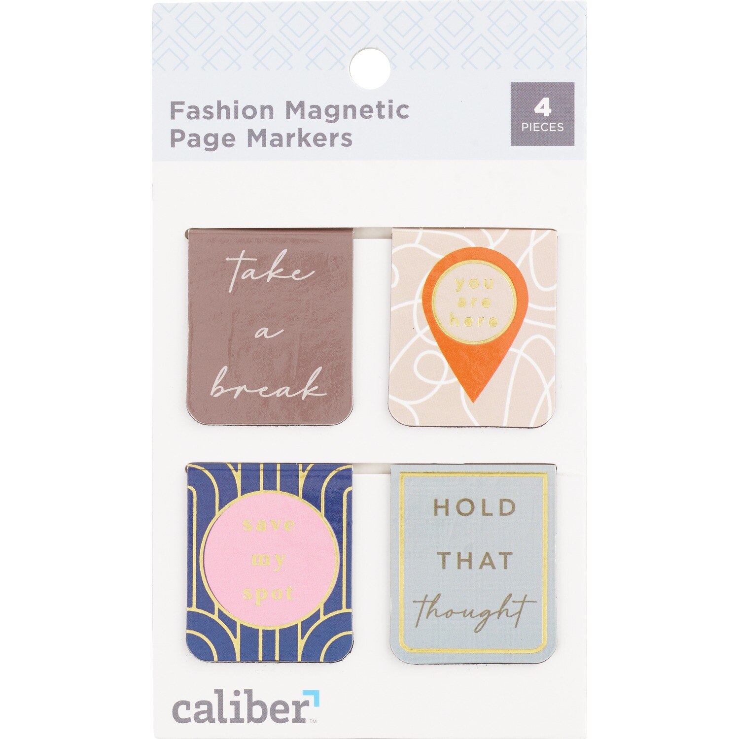 Caliber Magnetic Page Markers, 4 CT