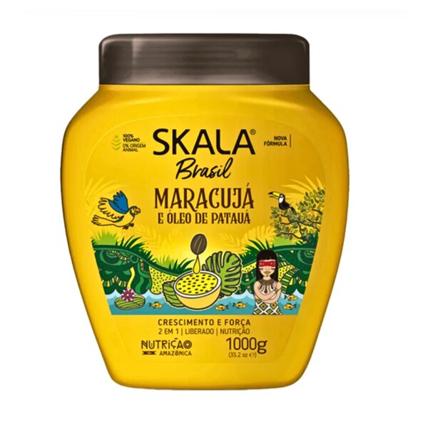 Skala 2-in-1 Curly Hair Treatment, Passion Fruit & Pataua Oil, 35.2 OZ