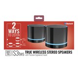 GENTEK S3tws True Wireless Stereo Speakers, Black, thumbnail image 2 of 4