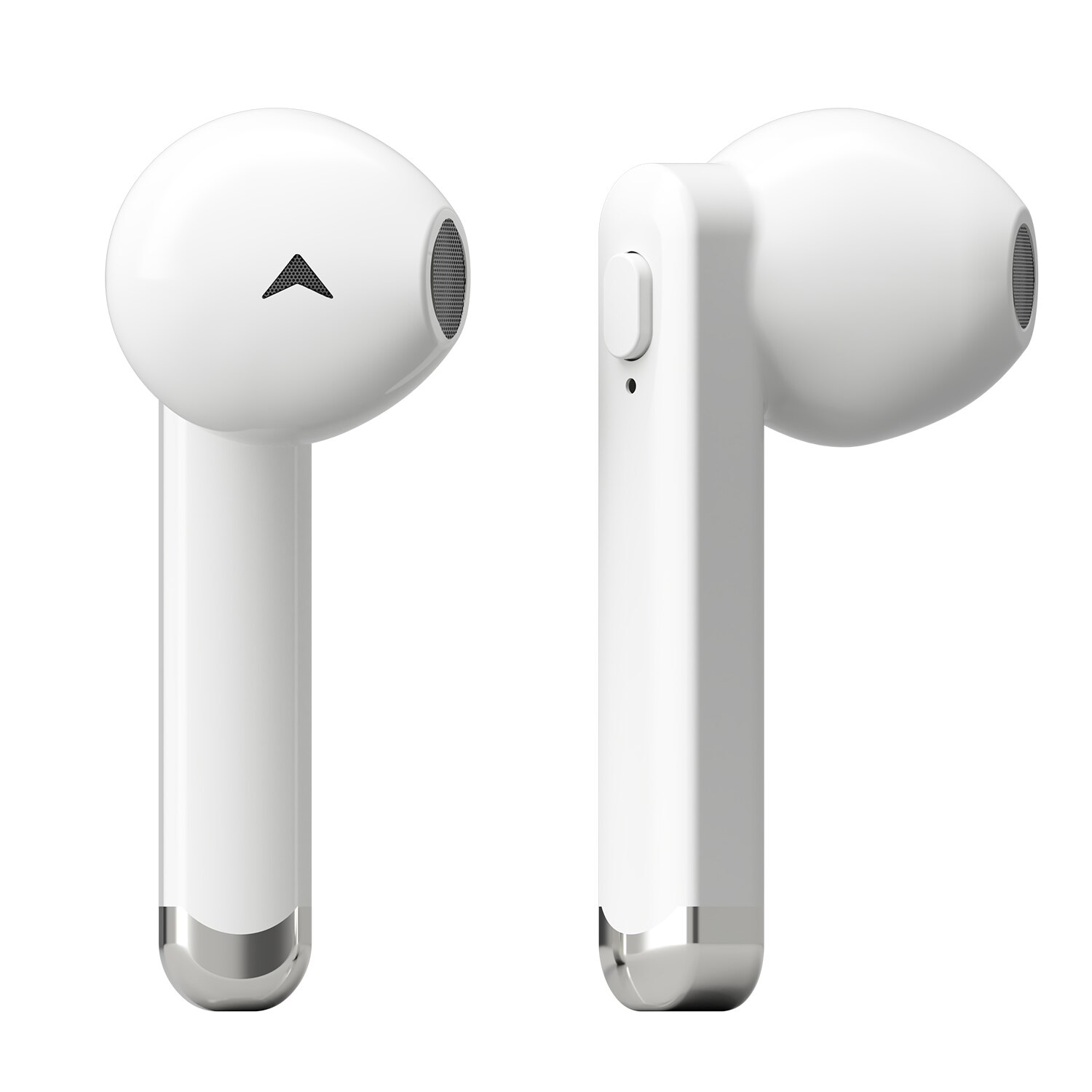 GENTEK True Wireless Metal Earbuds, White