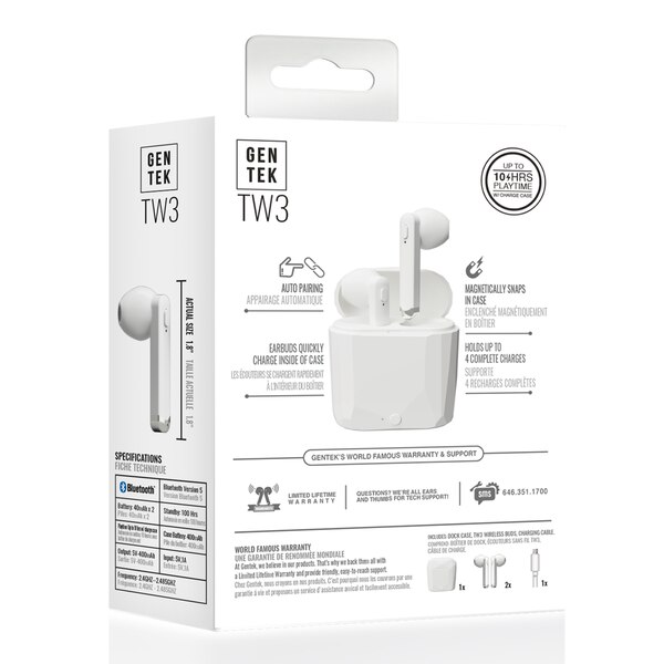 GENTEK True Wireless Metal Earbuds