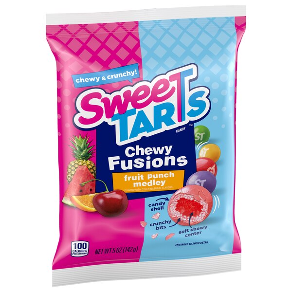 Sweetarts Chewy Fusions Fruit Punch Medley Candy, 5 oz