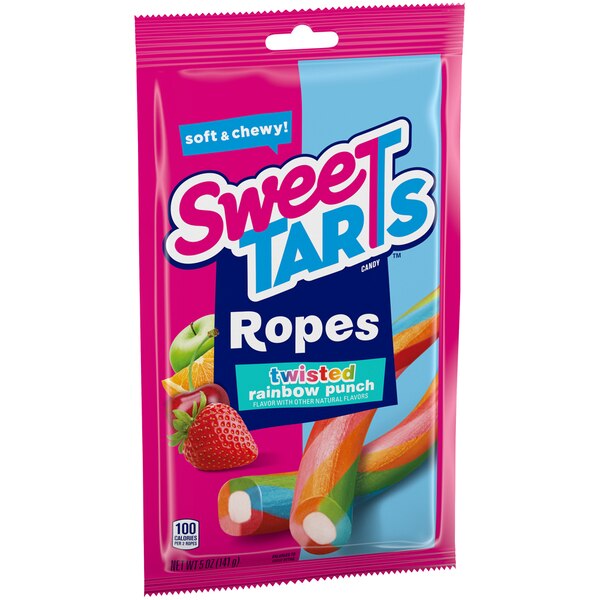 SweeTart Twisted Rainbow Punch Soft & Chewy Ropes, 5 oz