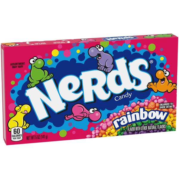 Wonka Rainbow Nerds Concession Box, 5 oz