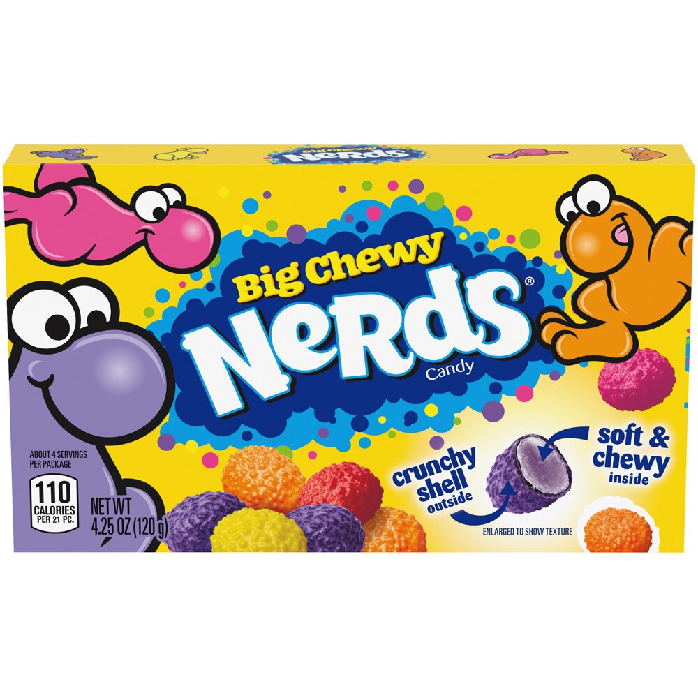 Nerds Big Chewy Theater Box Candy, 4.25 OZ