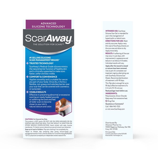 Scaraway 100% Silicone Scar Gel, 0.35 OZ