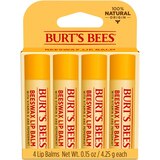 Burt's Bees Lip Balm, Beeswax 4/Pack, thumbnail image