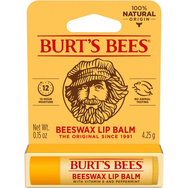 Burt's Bees Beeswax Lip Balm, 0.15 OZ