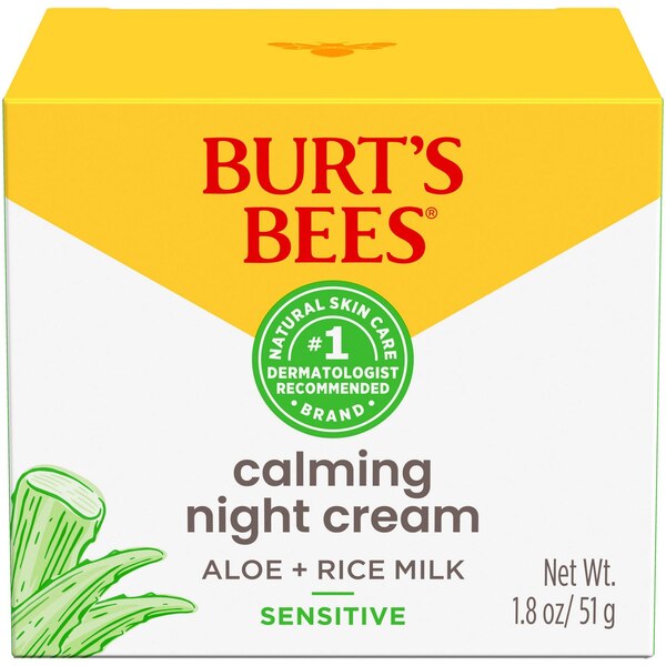 Burt's Bees Night Cream for Sensitive Skin, 1.8 OZ