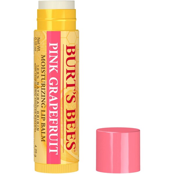 Burt's Bees 100% Natural Moisturizing Lip Balm, Pink Grapefruit with Beeswax & Fruit Extracts