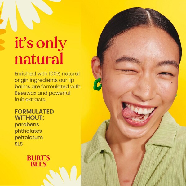 Burt's Bees - Bálsamo labial hidratante 100% natural