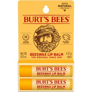 BURT'S BEES Lip Balm Beeswax 2Pk Blister