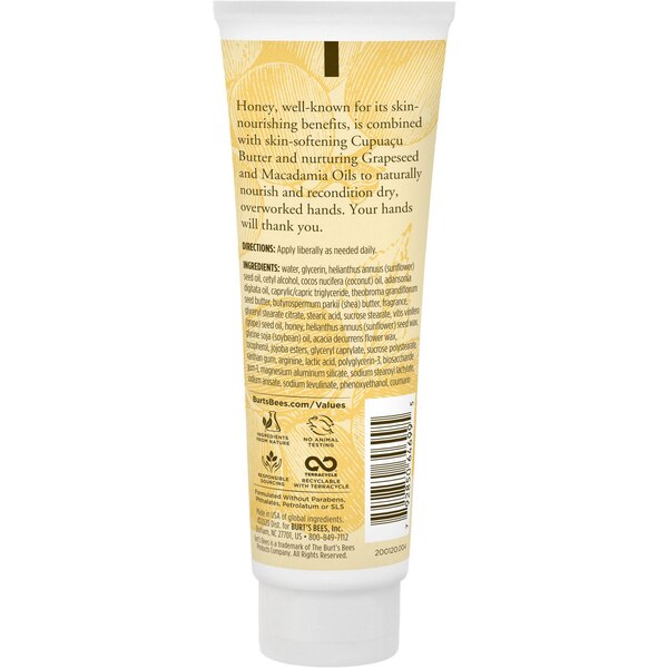 Burt's Bees Honey & Grapeseed Hand Cream - 2.6 OZ Tube