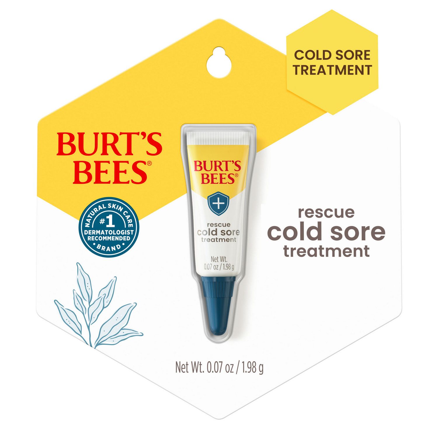 Burt's Bees Rapid Rescue Cold Sore Treatment, 1 CT