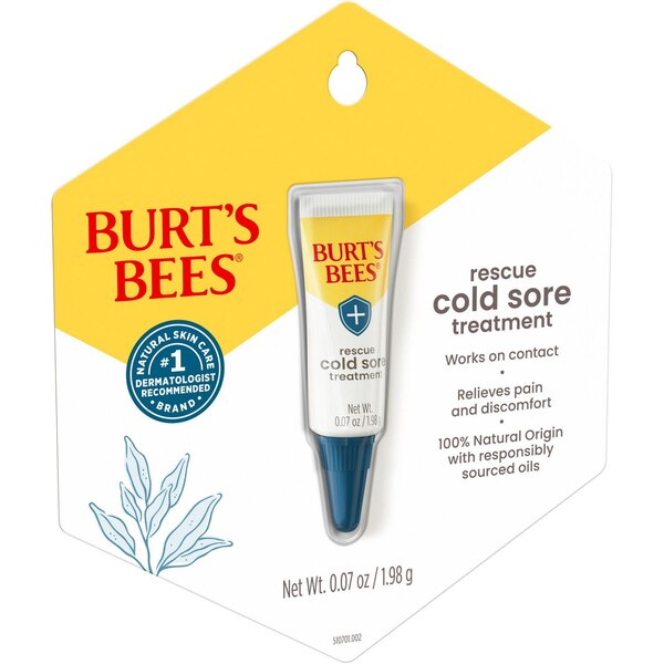 Burt's Bees Rapid Rescue Cold Sore Treatment, 1 CT