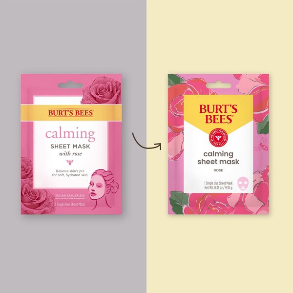 Burt's Bees Calming Sheet Mask with Rose