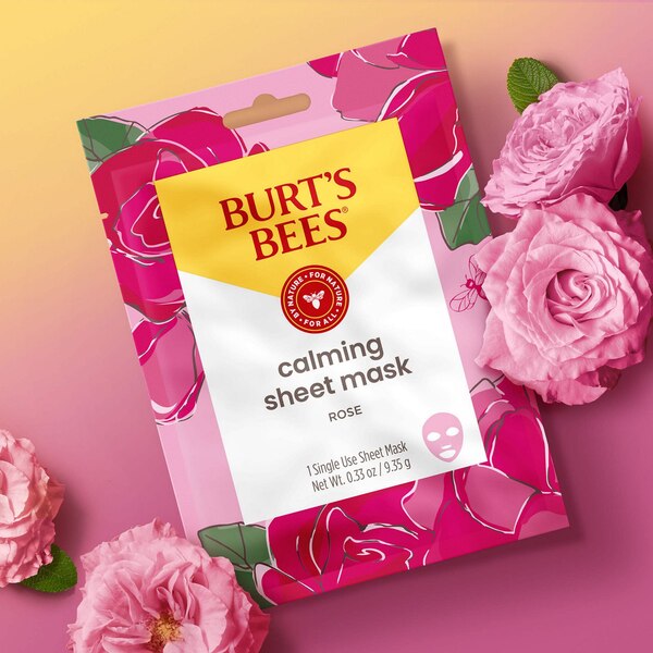 Burt's Bees Calming Sheet Mask with Rose