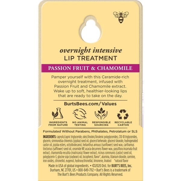 Burt's Bees Overnight Intensive Lip Treatment, 0.25 OZ