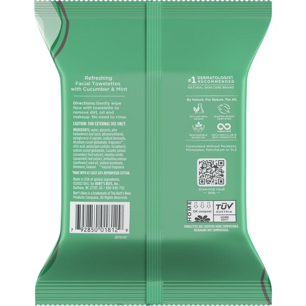 Burt's Bees Facial Cleansing Towelettes