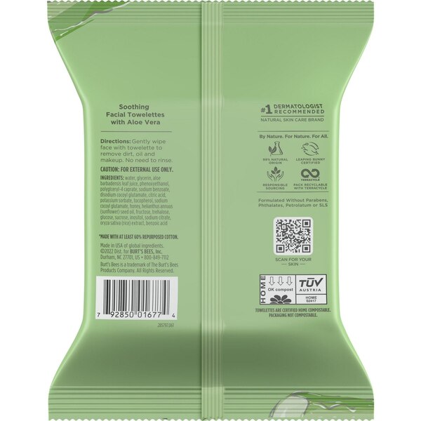 Burt's Bees Facial Cleansing Towelettes